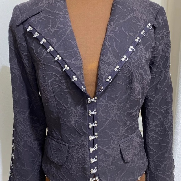 Alberto Makali Designer Brown Jacket Size 6 - Picture 2 of 8